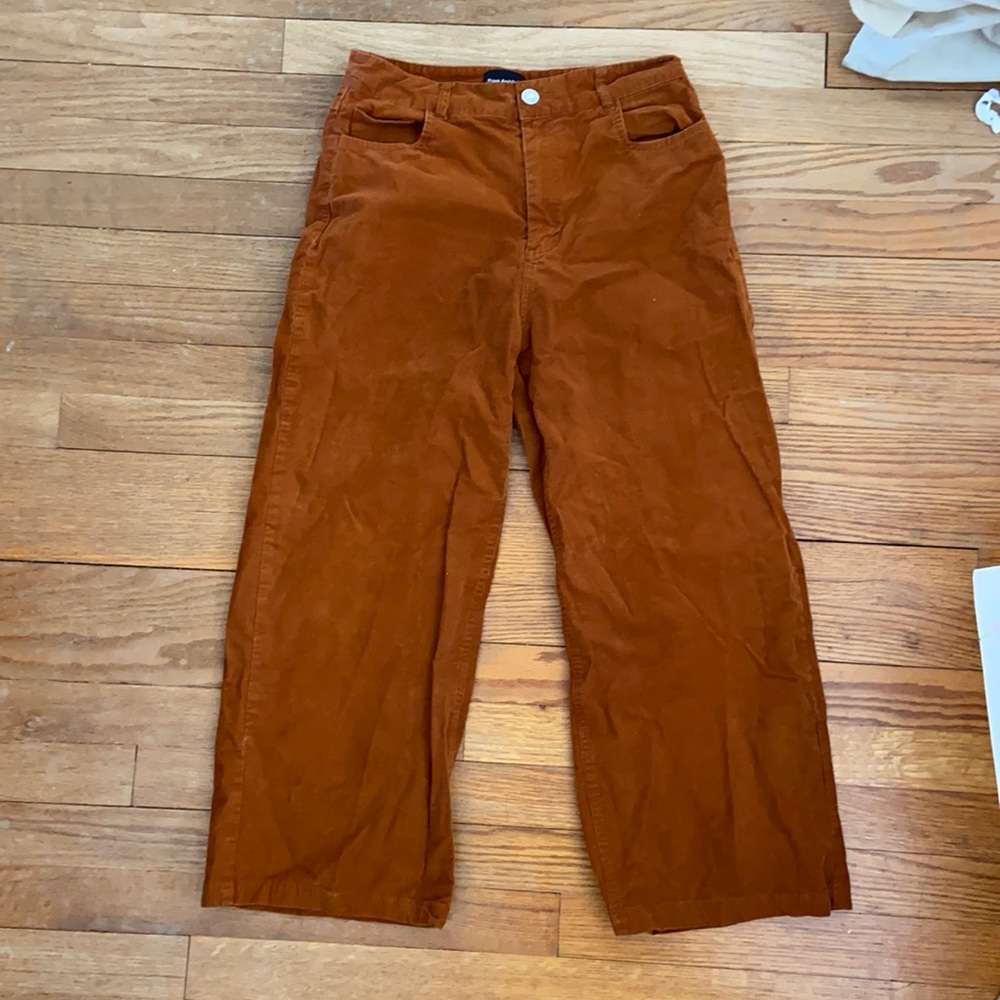 burnt orange corduroy frank & oak pants!!